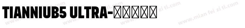 TianniuB5 Ultra字体转换